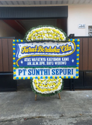 Papan Bunga Duka di Goyage